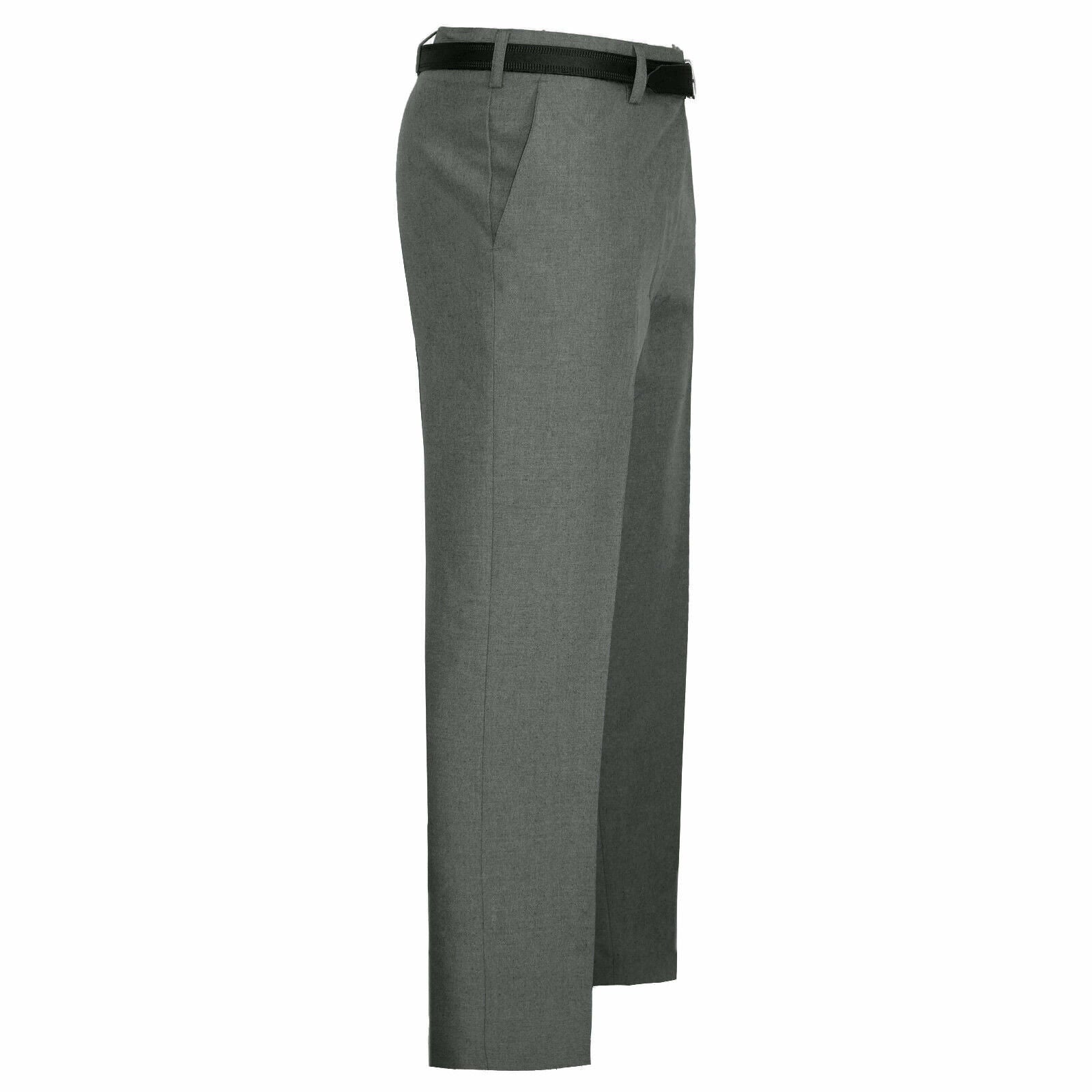 MEN TROUSERS OFFICE BUSINESS WORK FORMAL CASUAL SMART BIG plus BELT POCKET PANTS
