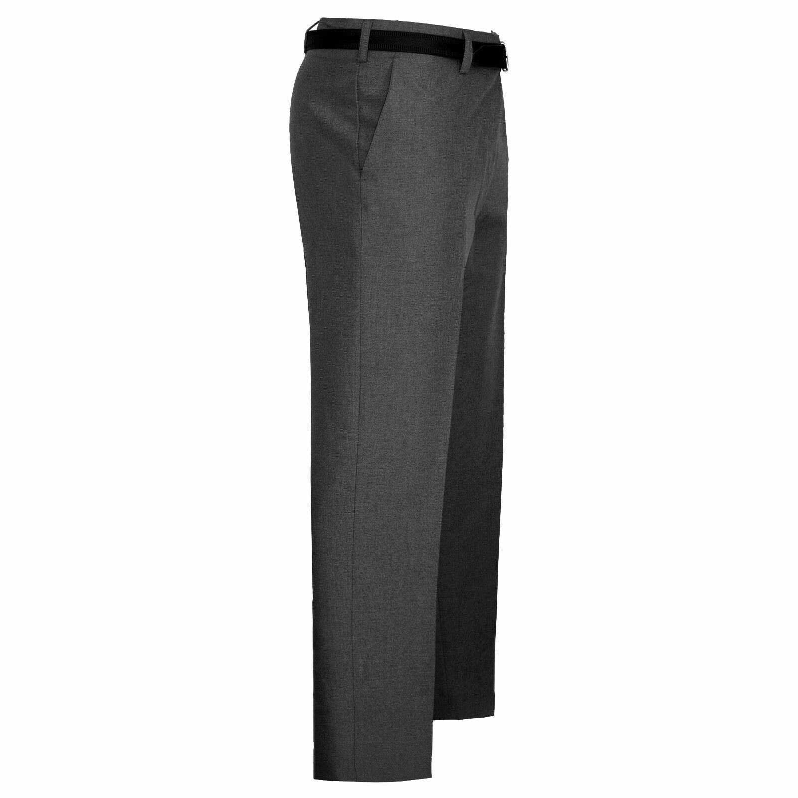 MEN TROUSERS OFFICE BUSINESS WORK FORMAL CASUAL SMART BIG plus BELT POCKET PANTS